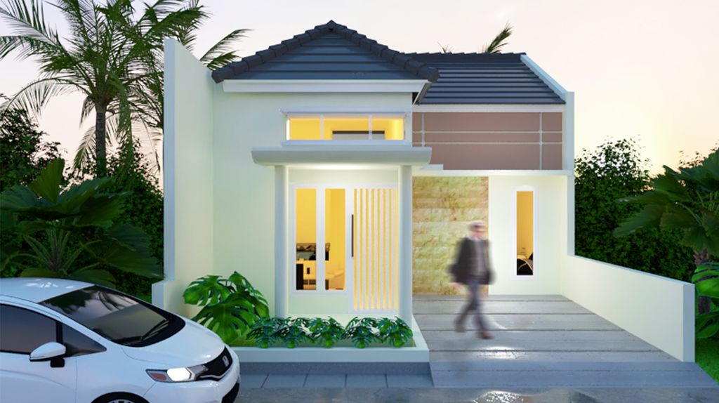 foto tampak rumah tipe 42 perumahan GRAND ZAM ZAM REGENCY TAJINAN