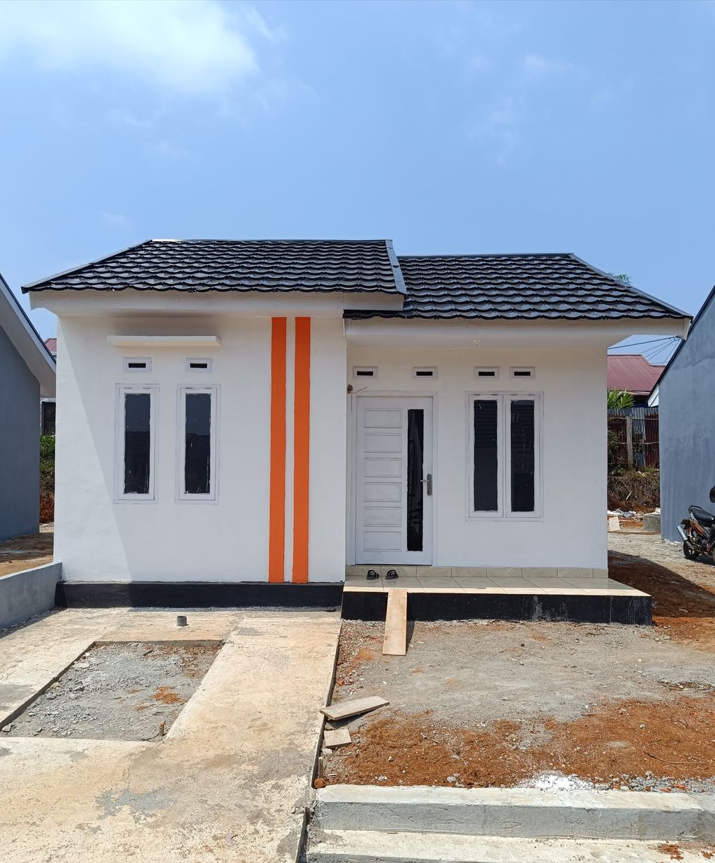 foto tampak rumah tipe 36 perumahan Atharrazka Regency