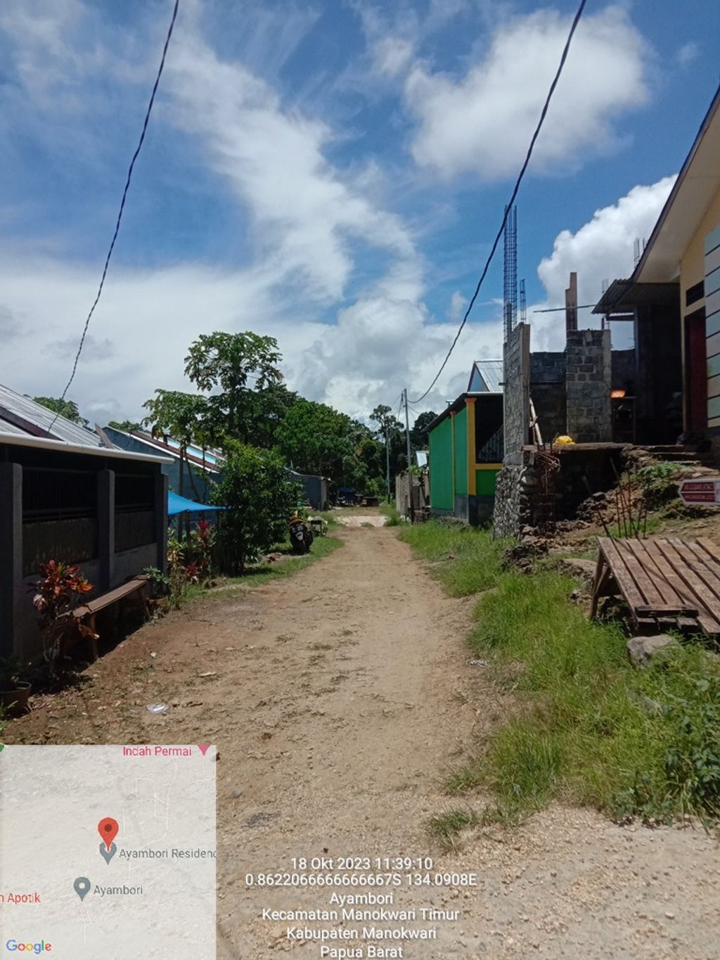 foto posisi tengah perumahan AYAMBORI RESIDENCE.