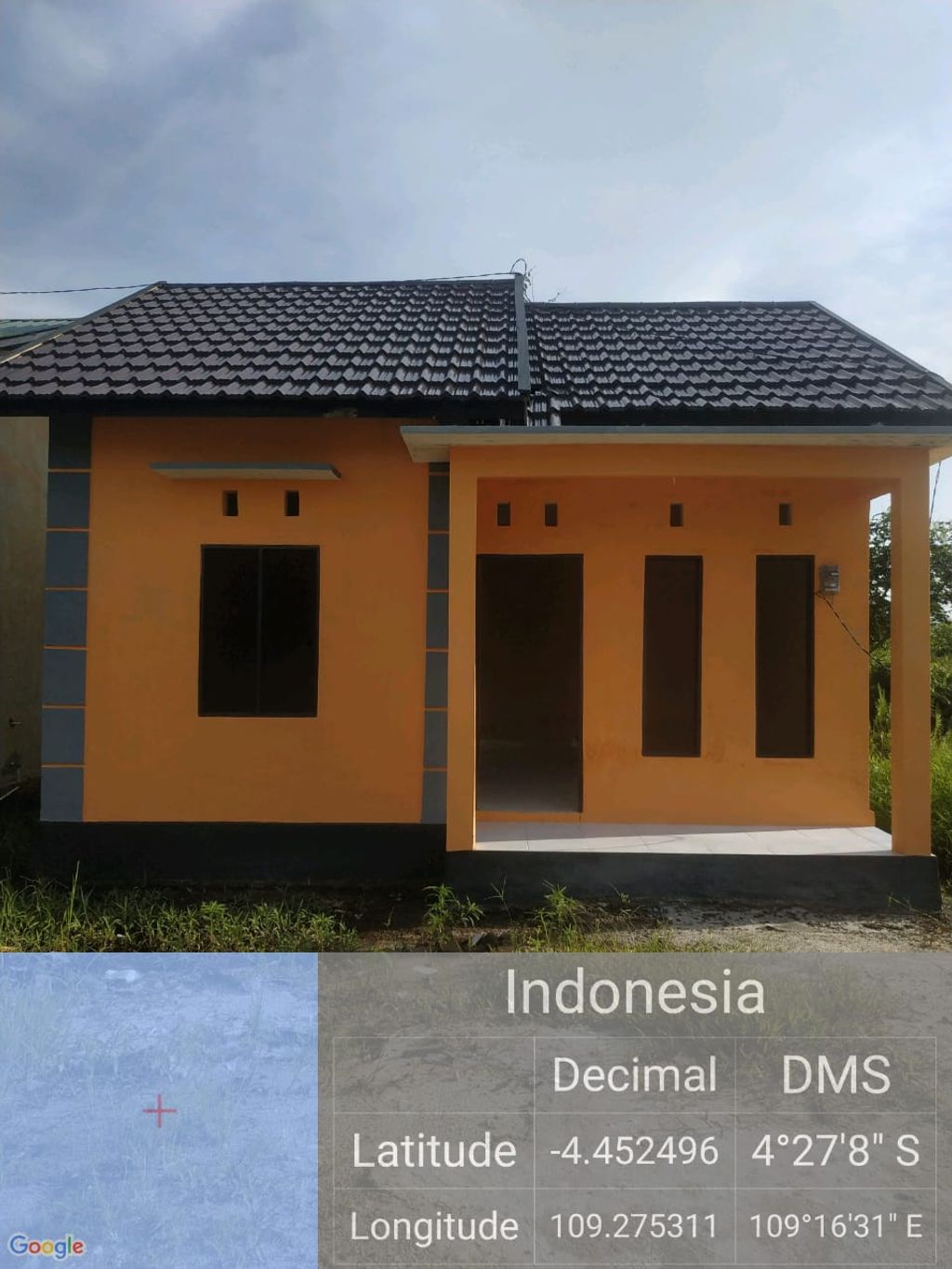 foto tampak rumah tipe 36 perumahan Setia raya Permata