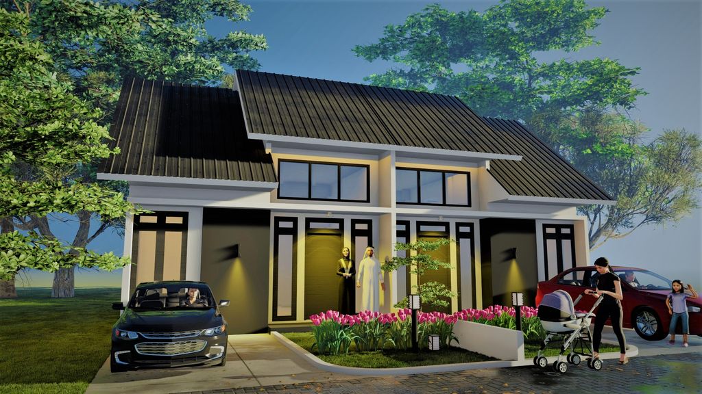 foto tampak rumah tipe 36 perumahan GRIYA PERMATA REGENCY II