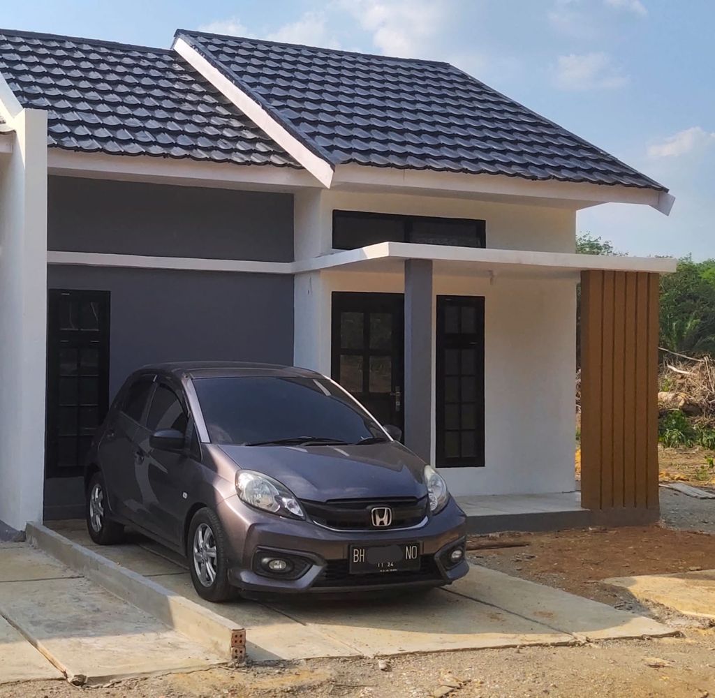 foto tampak rumah tipe 36/110 perumahan Quensha Residence