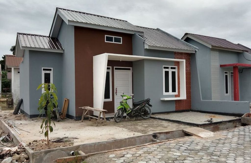 foto tampak rumah tipe RSH 36 perumahan TAMAN KANISA MUBARAK.