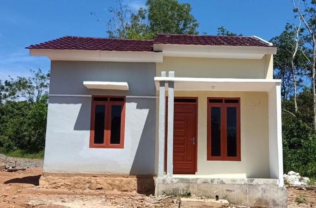 foto tampak rumah tipe New Subsidi perumahan taman ganesha residence