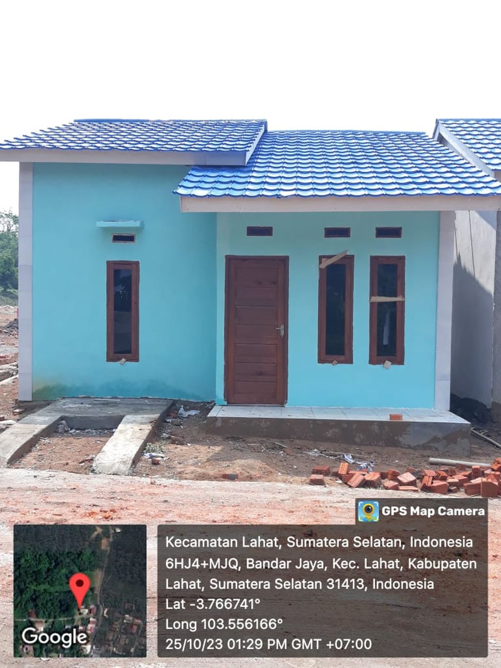 foto tampak rumah tipe 36 perumahan Griya Pondok Indah