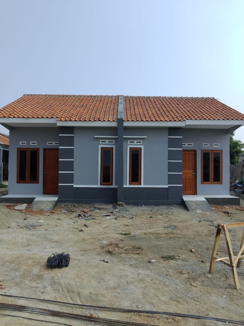 foto tampak rumah tipe 36 perumahan Perum Pantura Regency Srogo 2