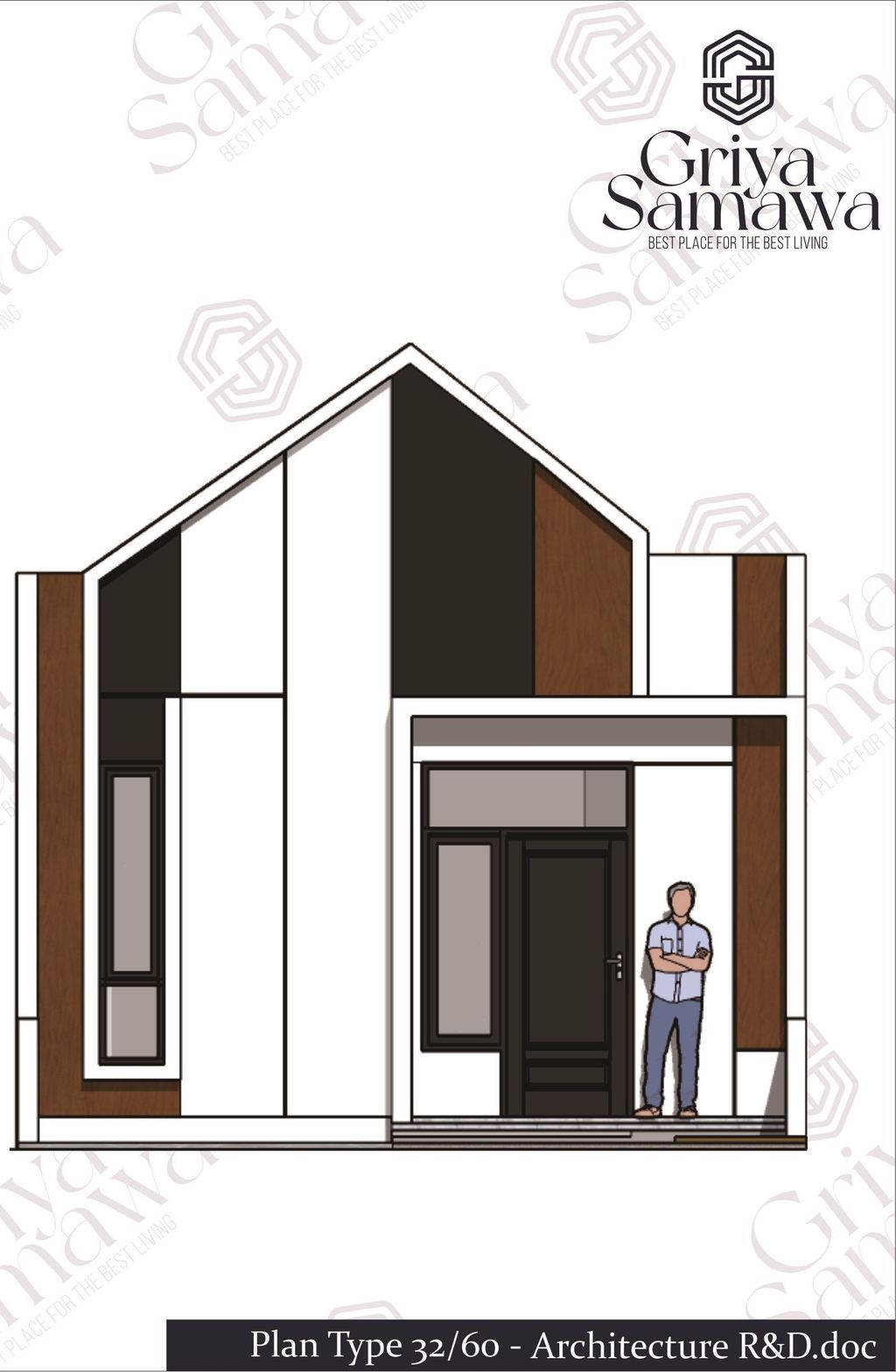 foto tampak rumah tipe 32 perumahan Griya Samawa.