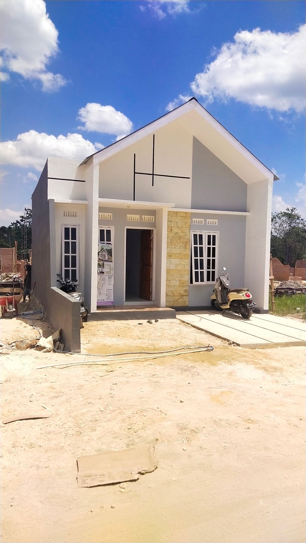foto tampak rumah tipe 36 perumahan ELBAITY RESIDENCE III