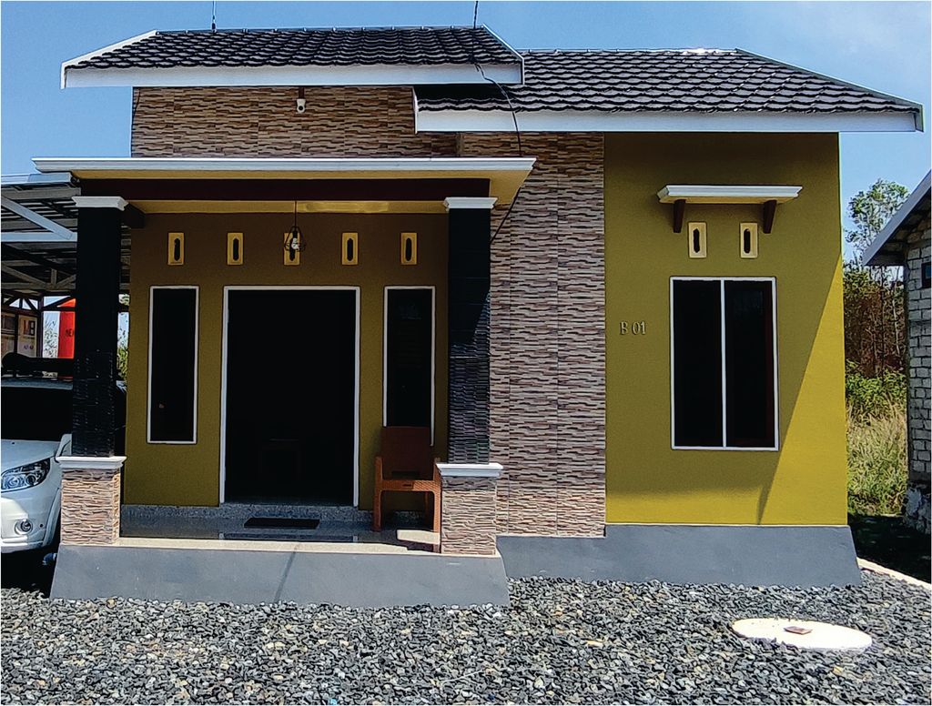 foto tampak rumah tipe 36 perumahan KOMPLEK ANUGERAH 5