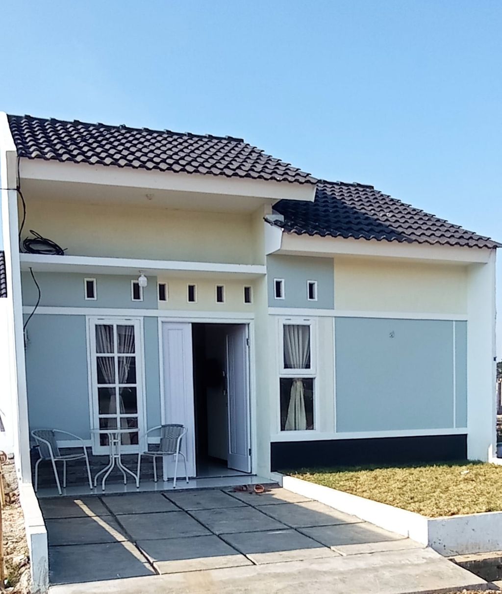 foto tampak rumah tipe EMERALD perumahan Harmony Sindang Mulya