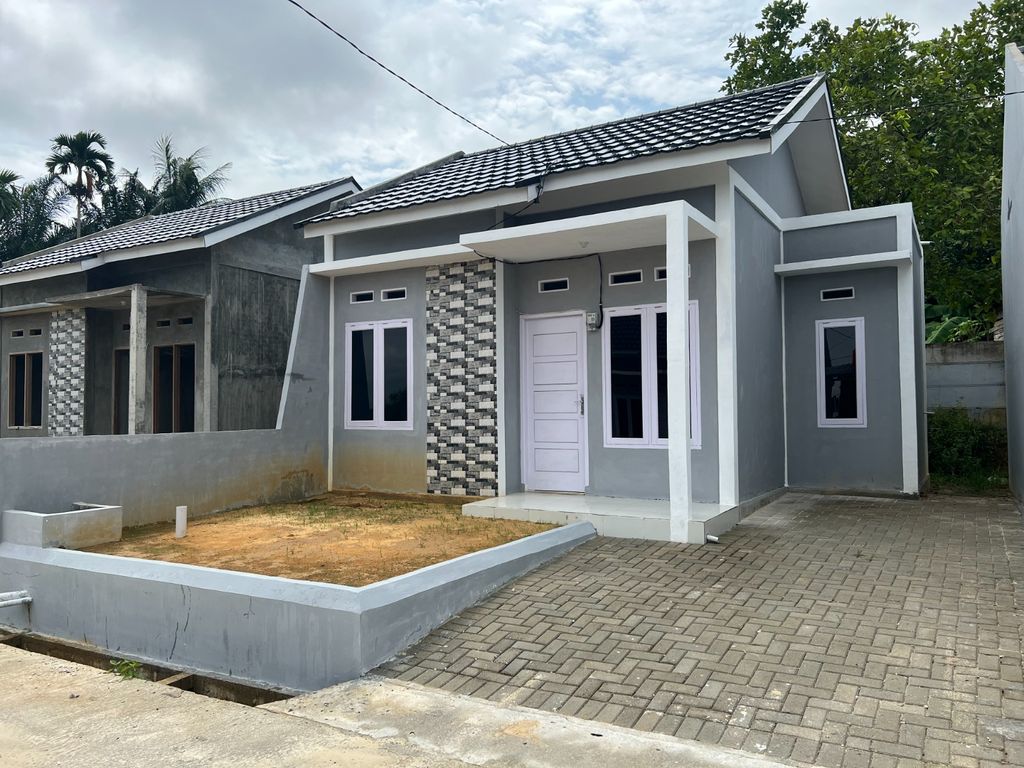 foto tampak rumah tipe 36 perumahan Bukit Pasir Residence