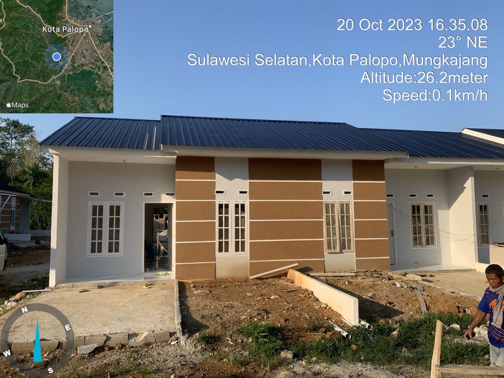 foto tampak rumah tipe 36 perumahan Anindya Residence 3