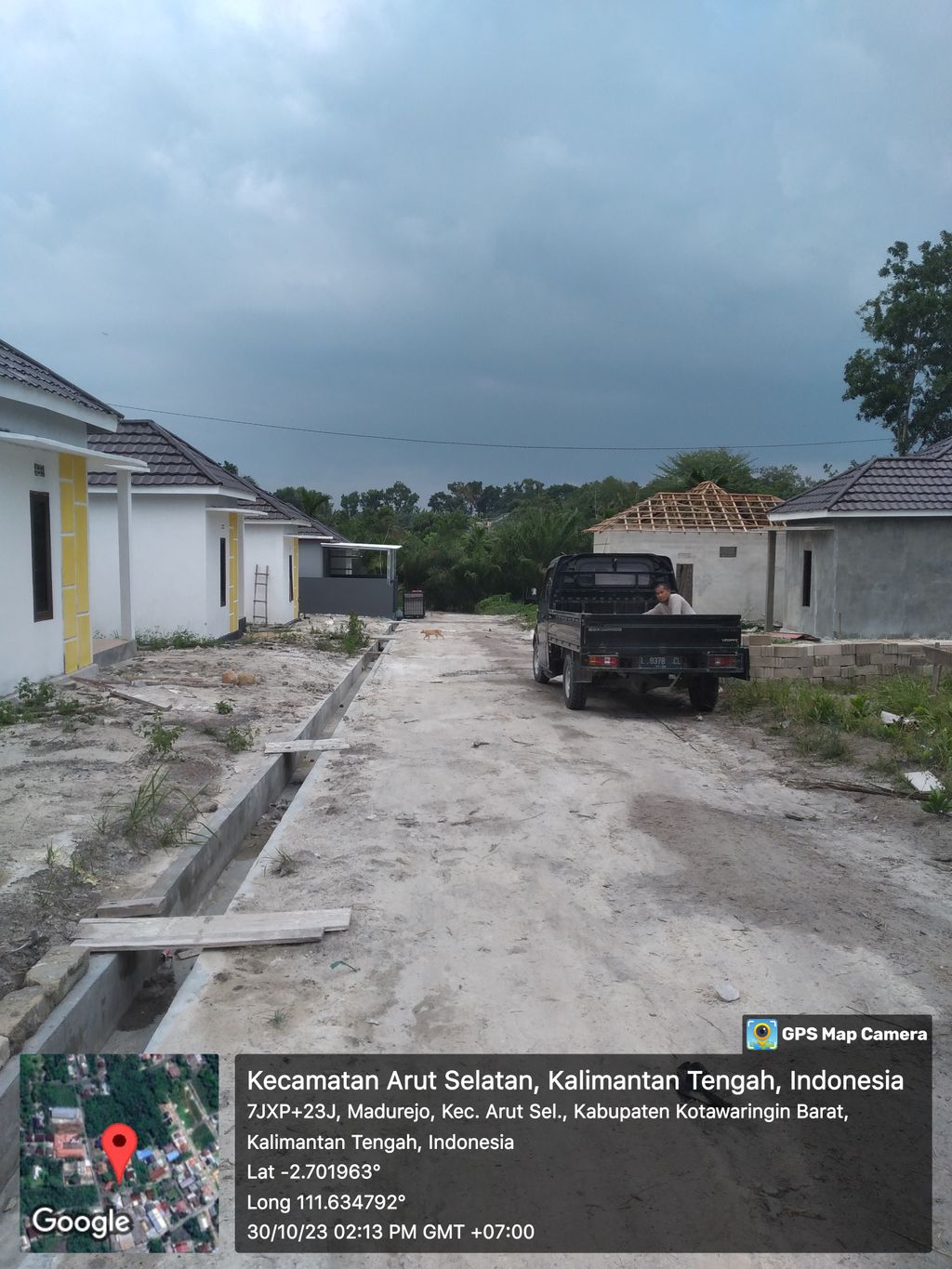 foto posisi tengah perumahan BAMBU RESIDENCE