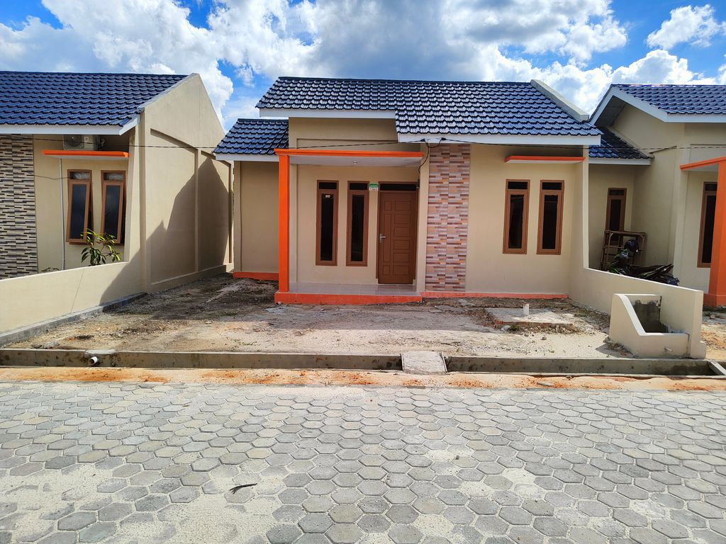 foto tampak rumah tipe 36 subsidi perumahan SUKA RAMAI RESIDENCE 2