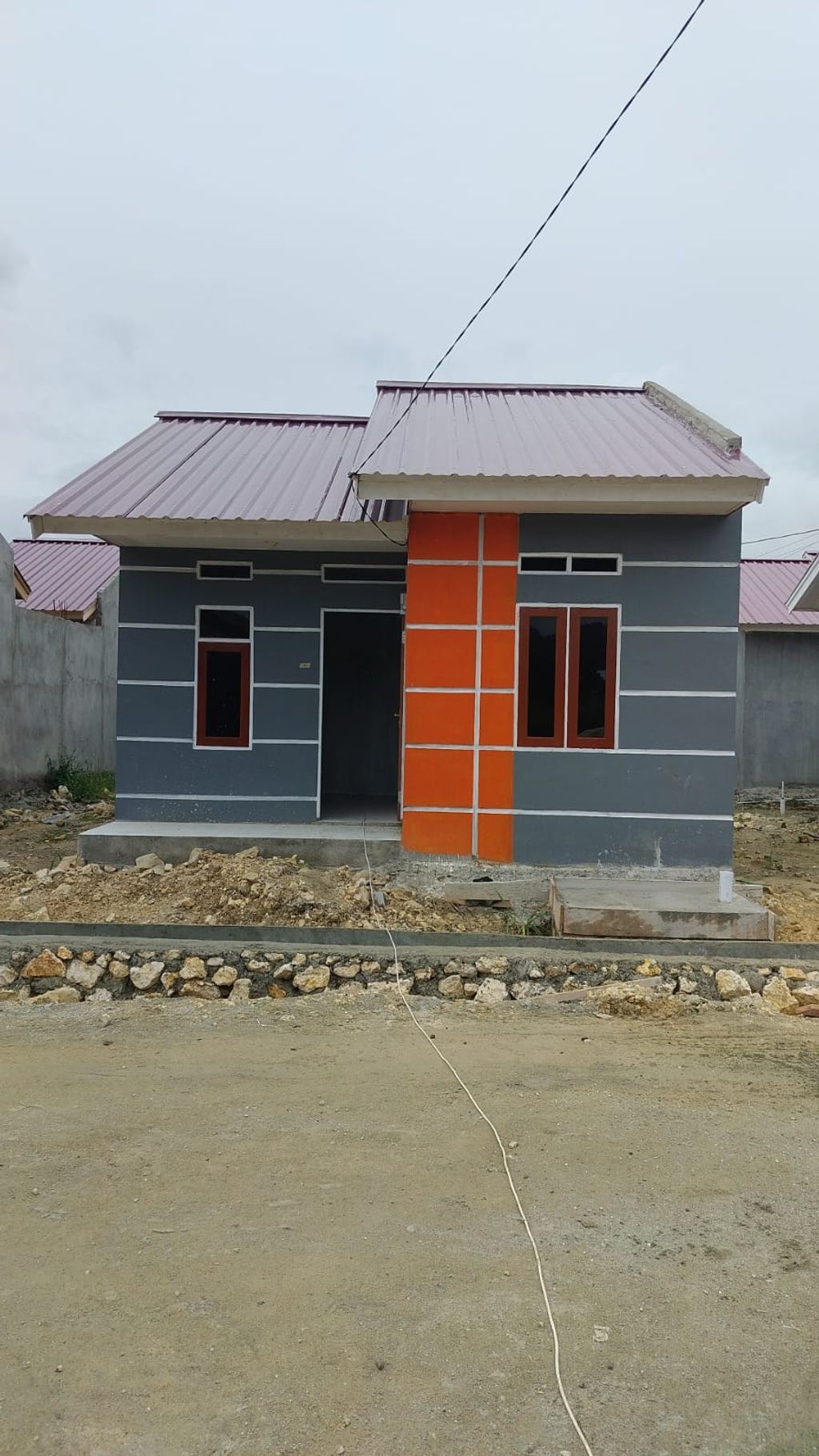 foto tampak rumah tipe 36 perumahan PERMATA INDAH 2 TAHAP 3
