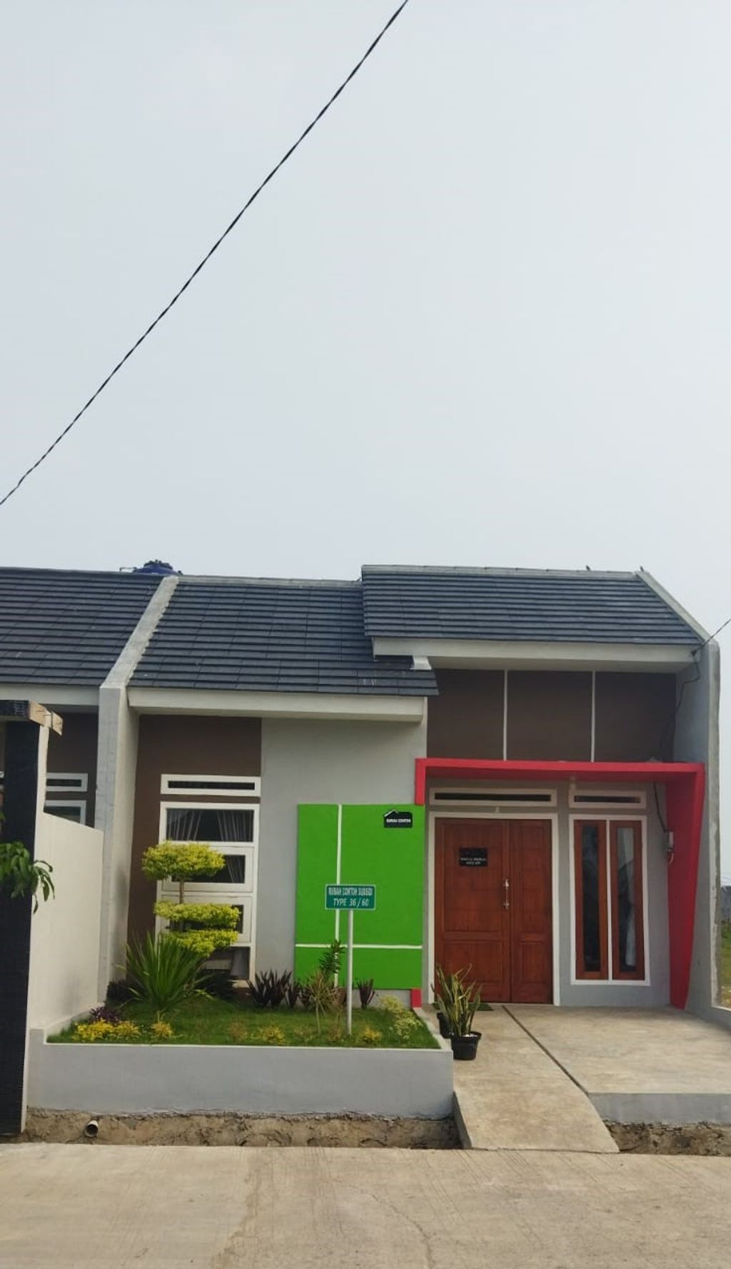 foto tampak rumah tipe Topaz perumahan Griya Family 4 Cibitung Tahap 6