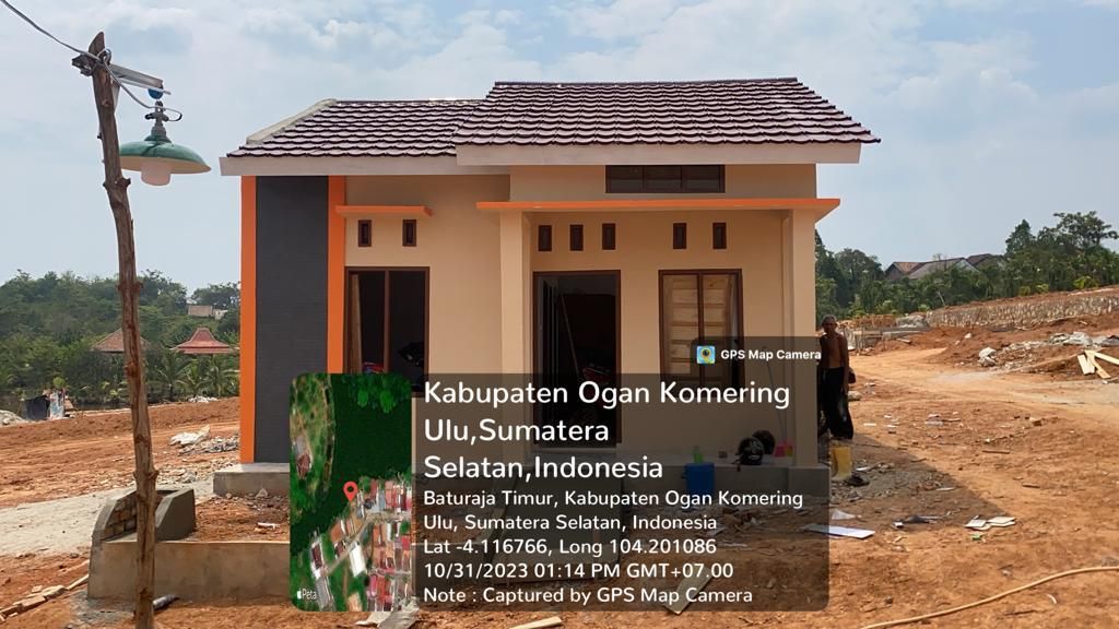 foto tampak rumah tipe 36 perumahan Mutiara Sriwijaya