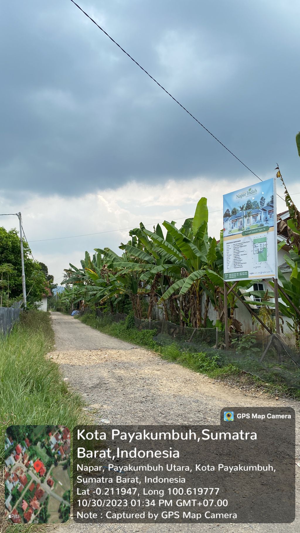 foto gerbang perumahan NAPAR INDAH