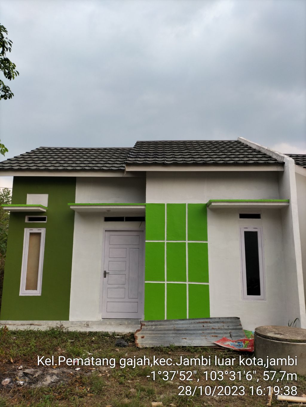 foto tampak rumah tipe 36 perumahan GREEN PARADISE