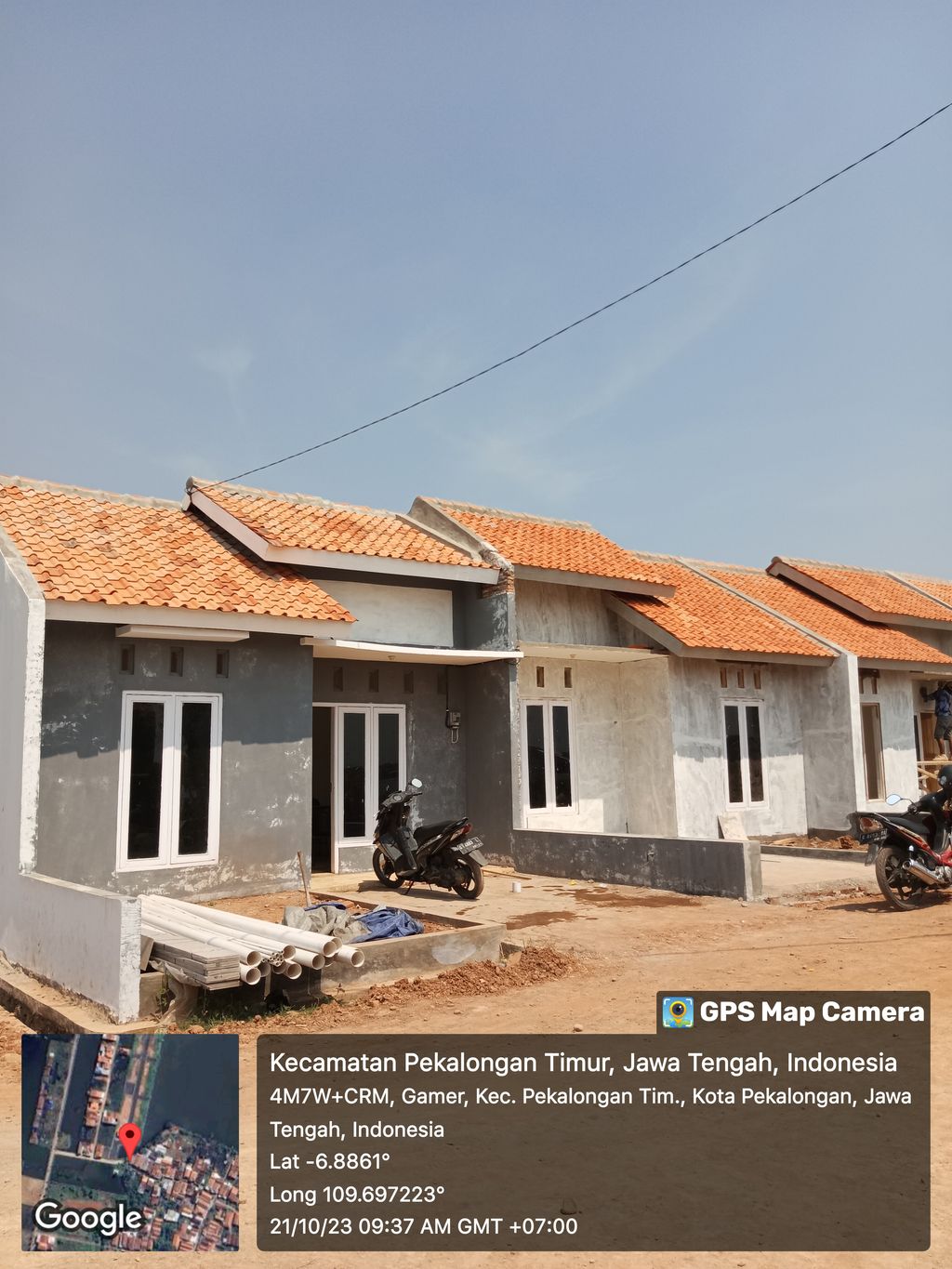 foto tampak rumah tipe 30/74 perumahan Prima Garden