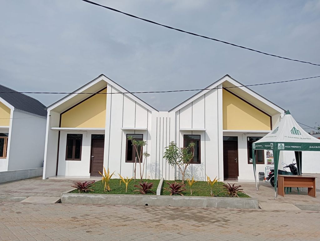 foto tampak rumah tipe 36 perumahan Villa Alila Shafa 2