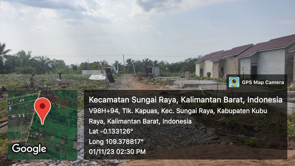 foto posisi tengah perumahan Rajawali Residence