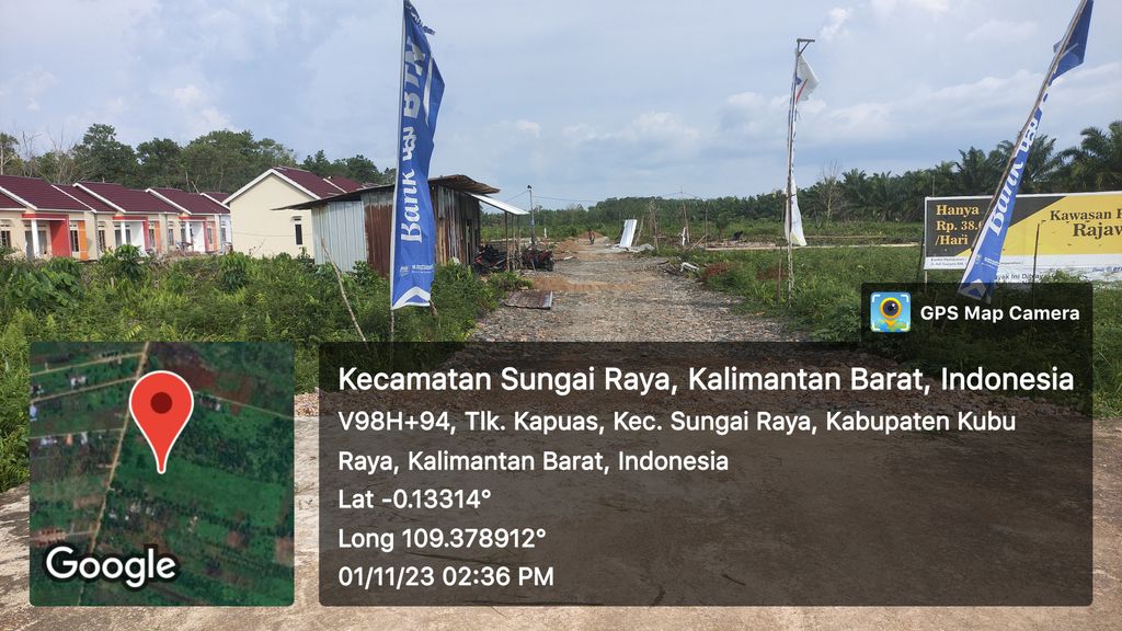 foto gerbang perumahan Rajawali Residence