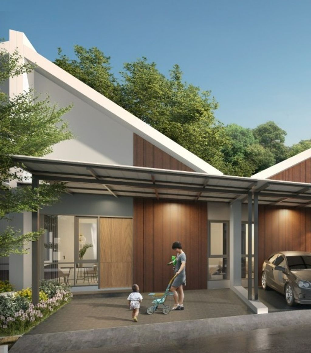 foto tampak rumah tipe Orchid perumahan Magnolia Residence