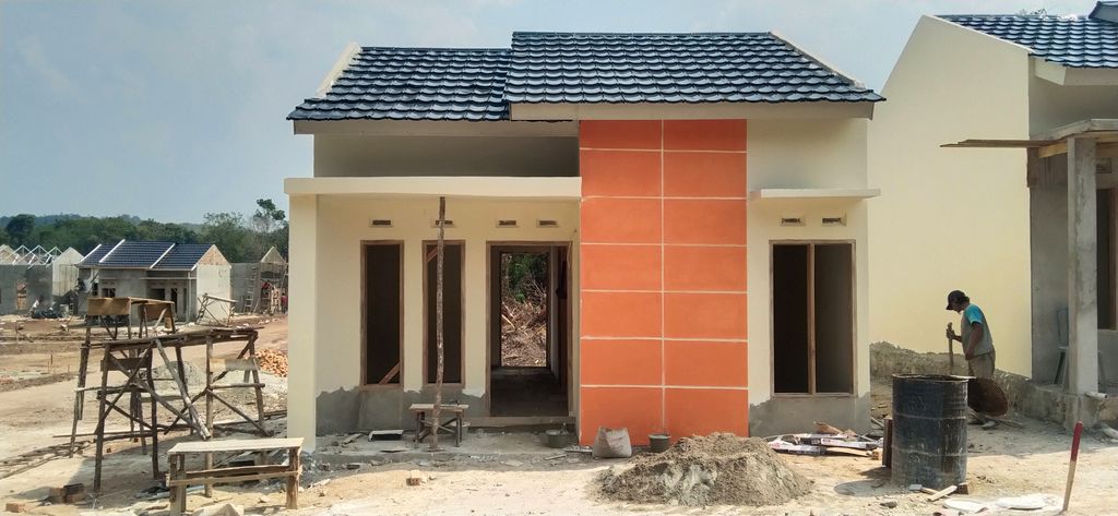 foto tampak rumah tipe 36 perumahan GANESA RESIDENCE