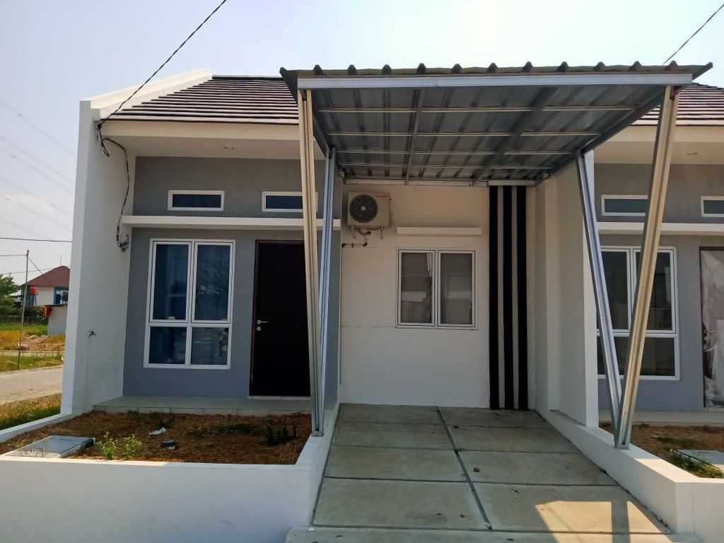 foto tampak rumah tipe B Blok H1 perumahan Graha Mirai