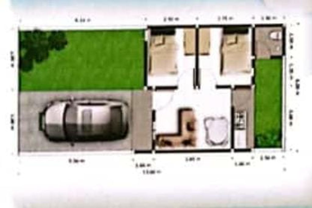 foto denah rumah tipe 36 perumahan EMERALD RESIDENCE