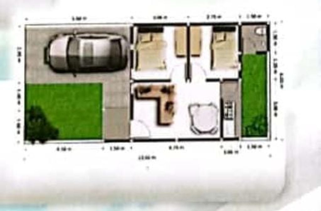 foto denah rumah tipe 40 perumahan EMERALD RESIDENCE