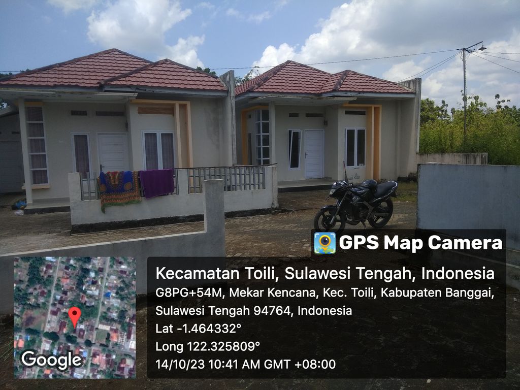 foto denah rumah tipe 45 perumahan BUKIT CENDANA TOILI