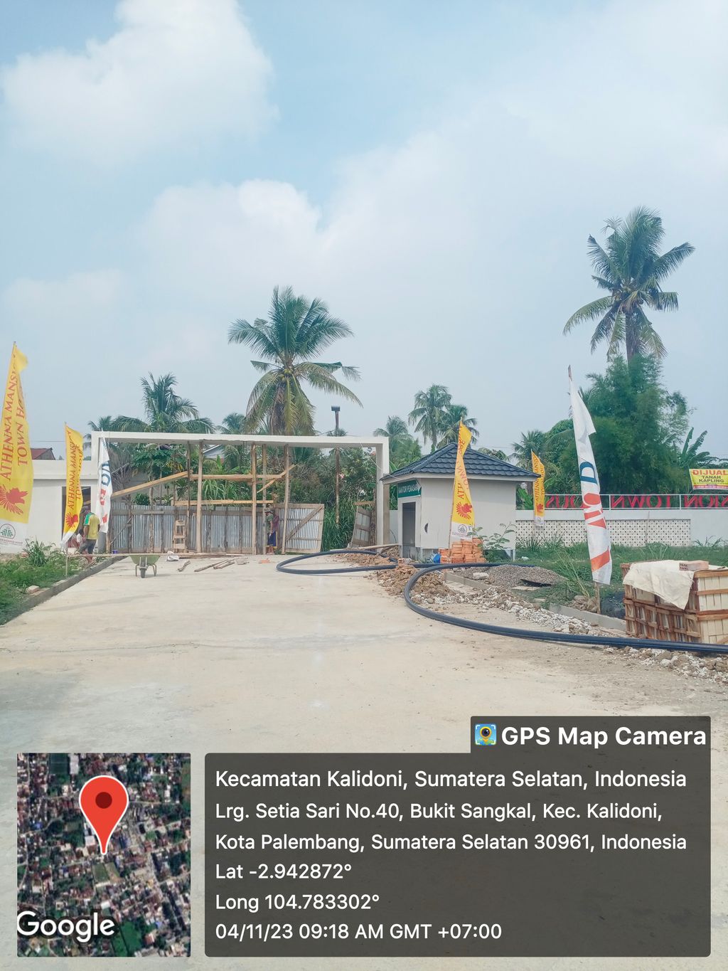 foto posisi tengah perumahan ATHENA MANSION TOWNHOUSE