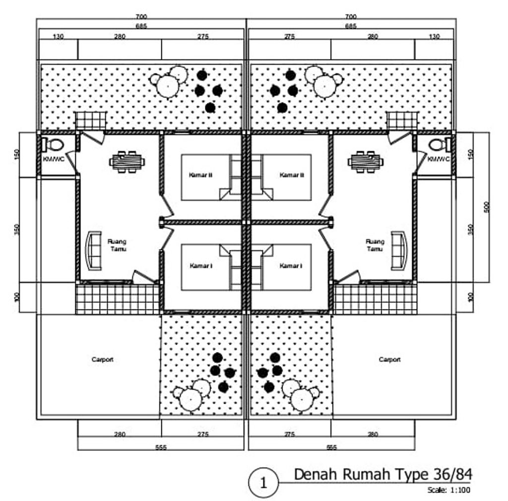foto denah rumah tipe 36 perumahan GRAND AYSHILA I