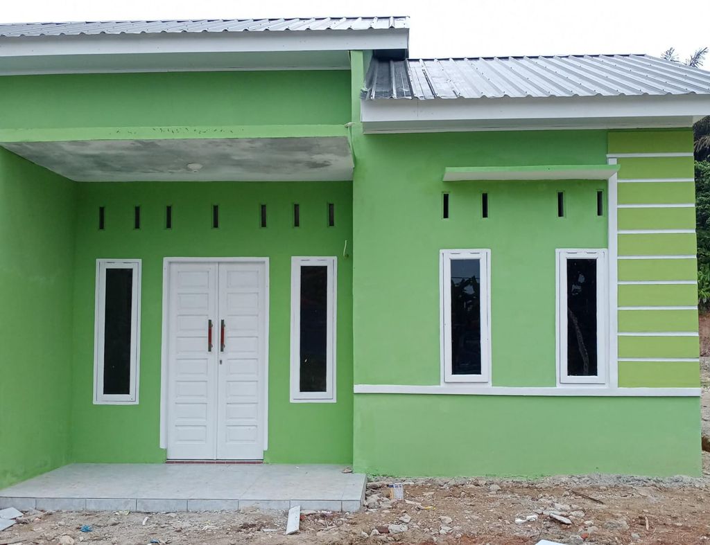 foto tampak rumah tipe 36 perumahan LOBU INDAH PERMAI