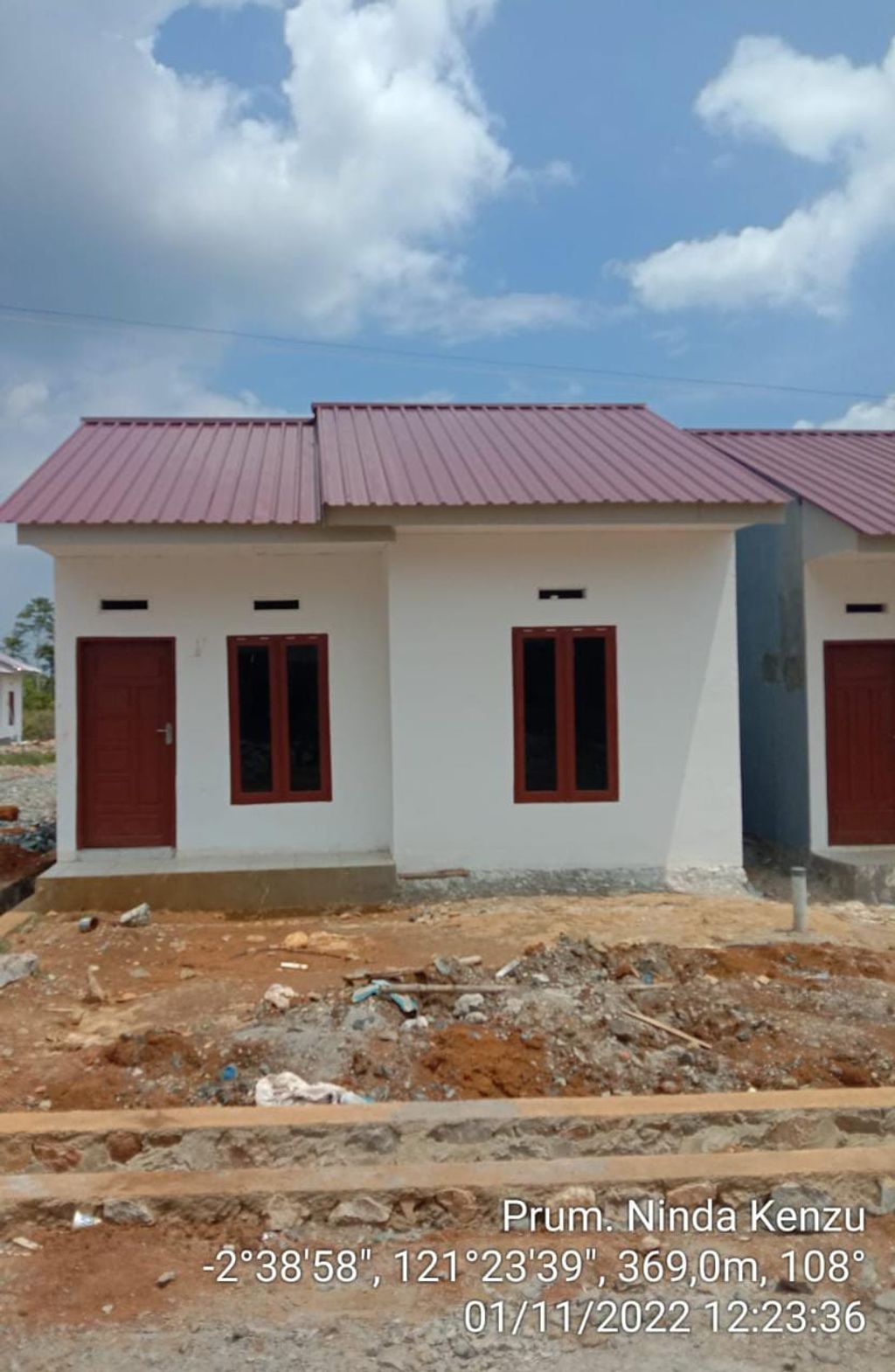 foto tampak rumah tipe 36 perumahan NINDA KENZU MALILI 2