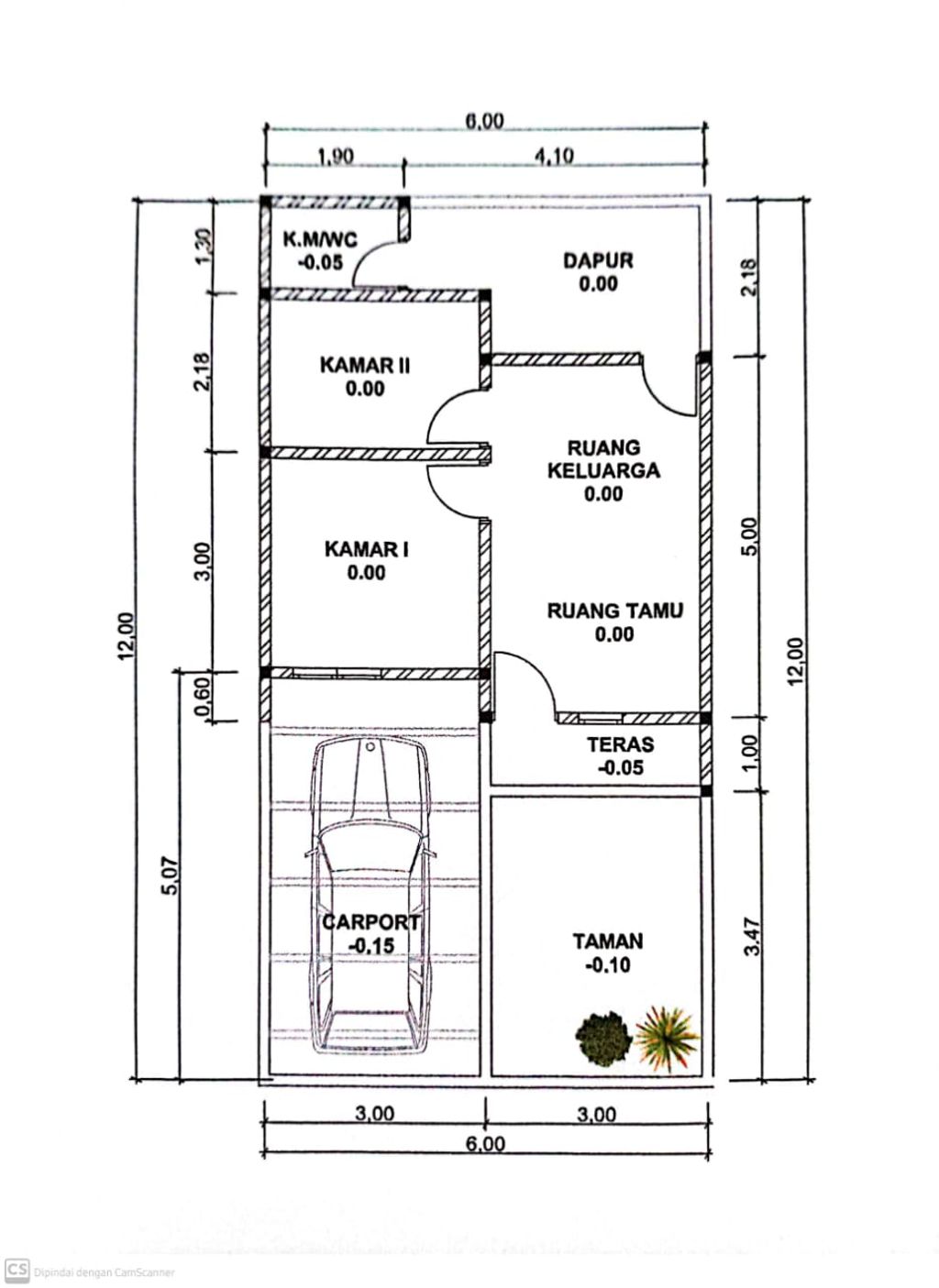 foto denah rumah tipe 36 perumahan PERUMAHAN JATI RESIDENCE