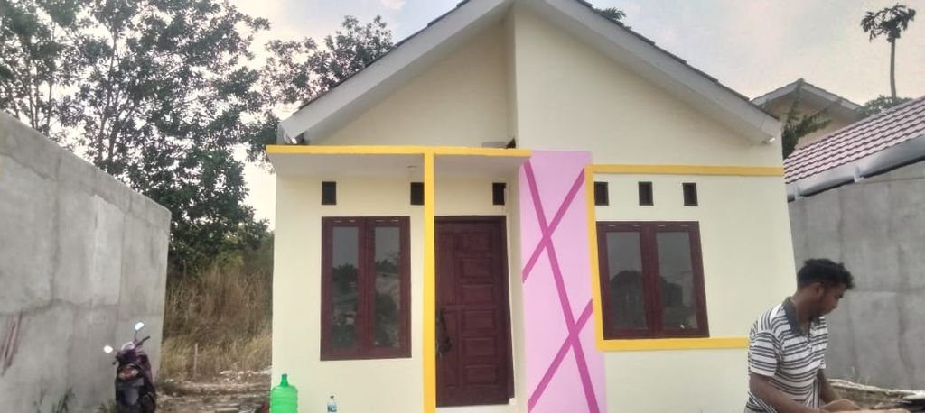 foto tampak rumah tipe 36 perumahan Al Akbar Residences