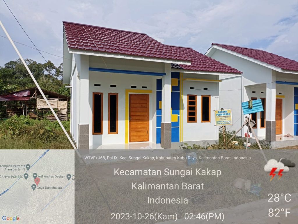 foto tampak rumah tipe 36 perumahan Villah Anugrah Permai 10 Lanjutan