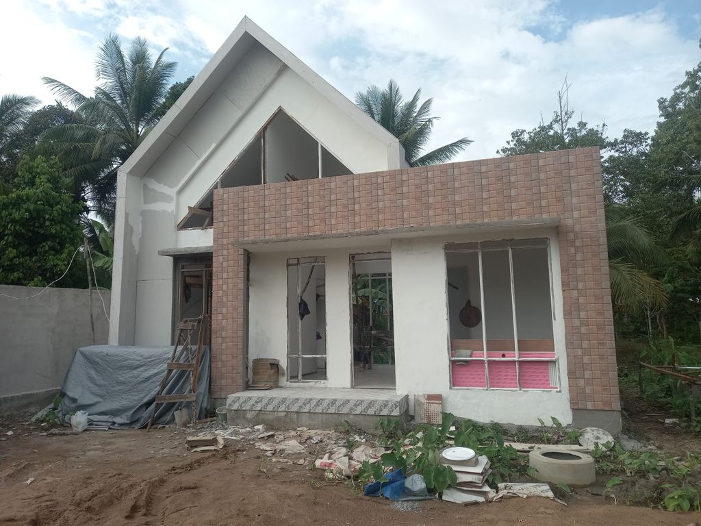 foto tampak rumah tipe 36 perumahan Alam Cidayu City
