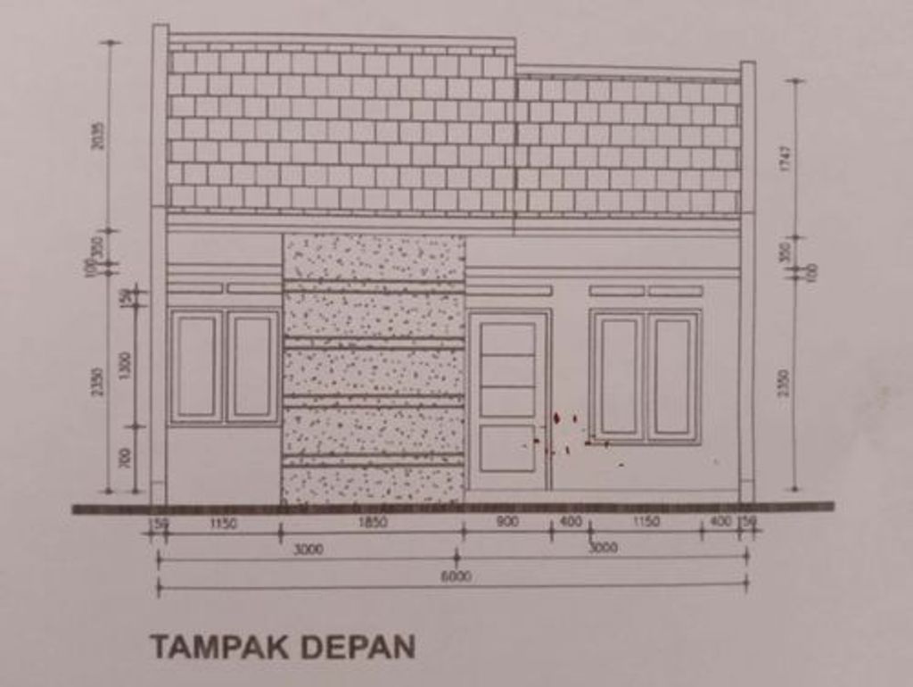 foto tampak rumah tipe SUBSIDI A perumahan Bris Residence