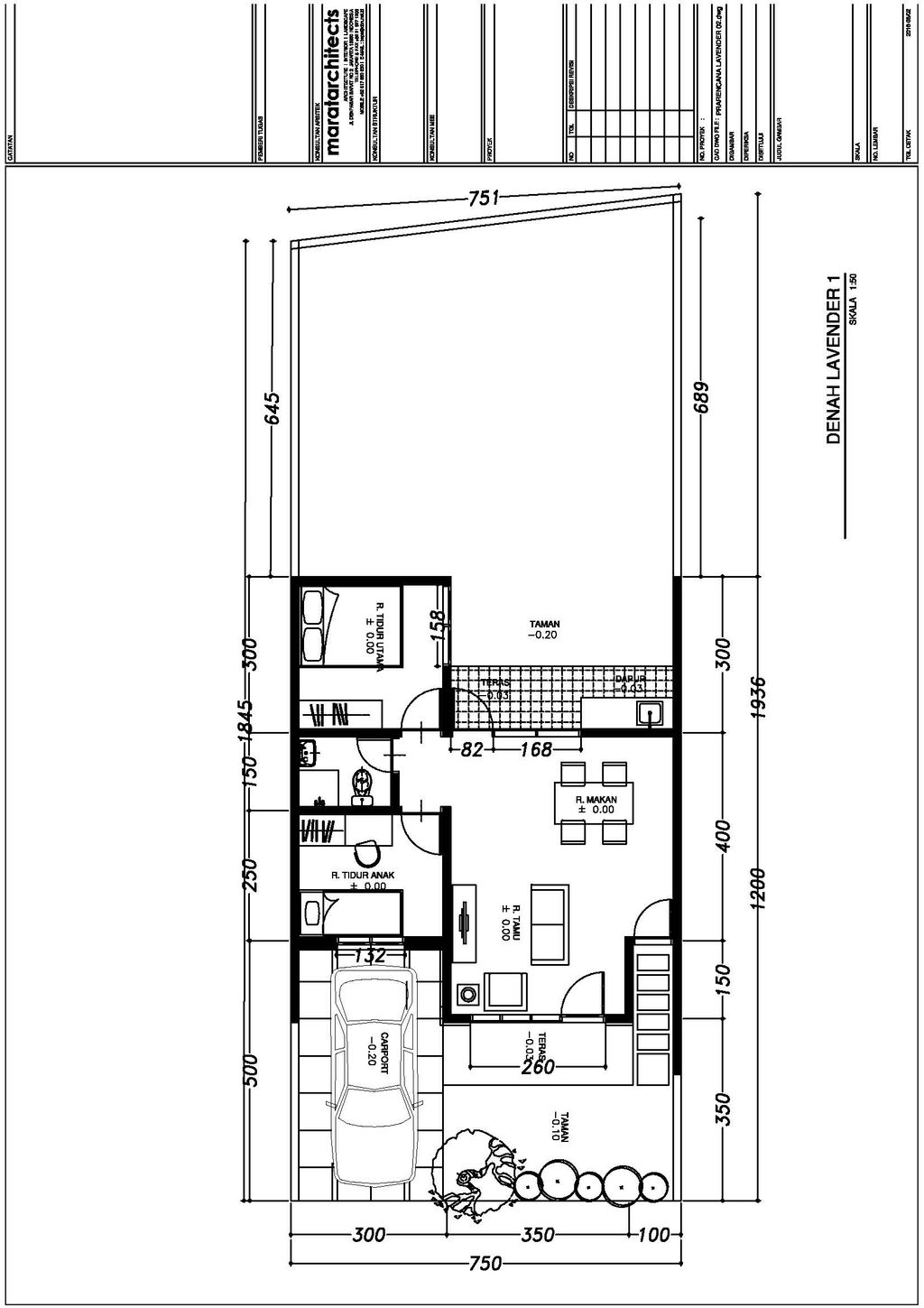 foto denah rumah tipe Lavender 01 perumahan PADMA RESIDENCE