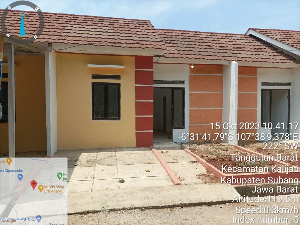foto tampak rumah tipe Subsidi perumahan Sinar Mustika Asri