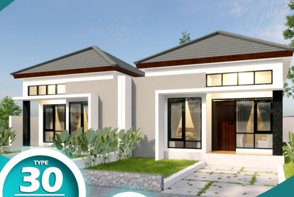 foto tampak rumah tipe 30/80 perumahan REYAN 2