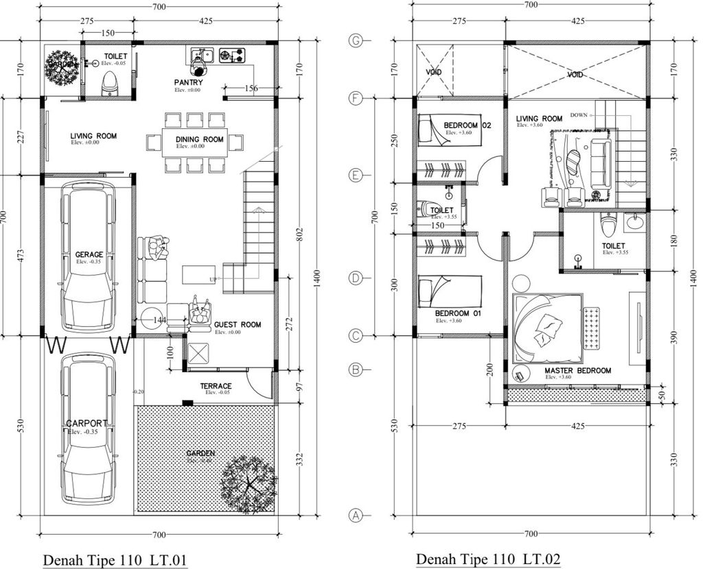 foto denah rumah tipe townhouse perumahan ATHENA MANSION TOWNHOUSE