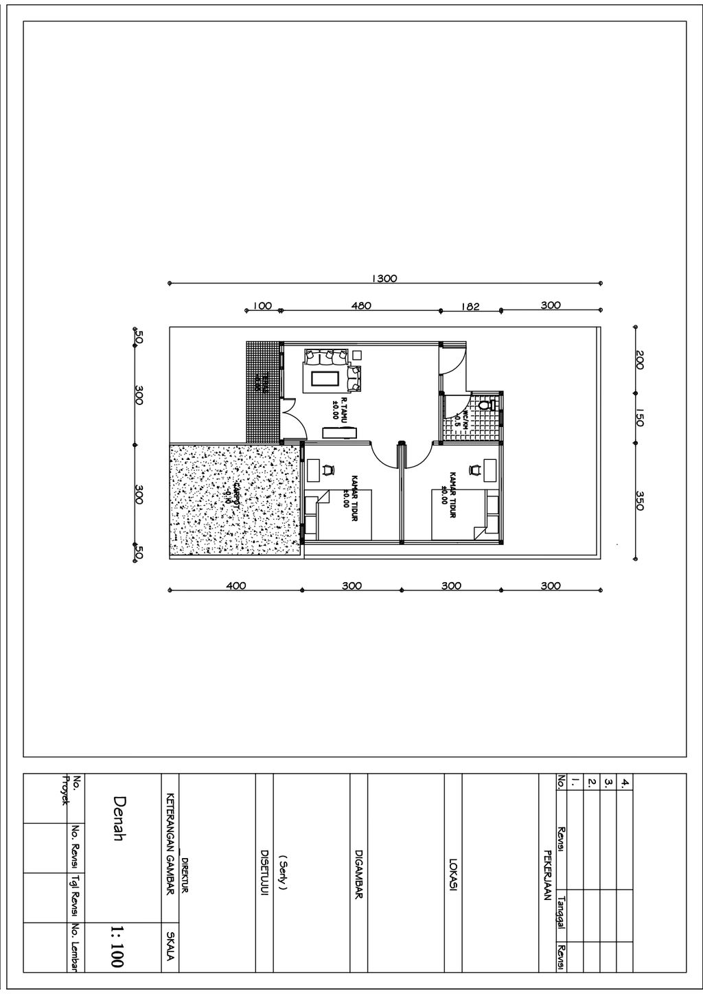 foto denah rumah tipe 36 perumahan PERUMAHAN VALERI RESIDENCE 2