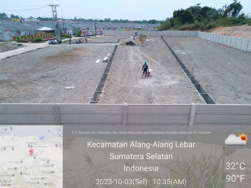 foto posisi tengah perumahan Cluster Clay