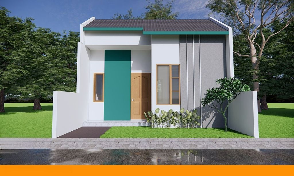 foto tampak rumah tipe 30/60 perumahan Perumahan Geefi Subsidi Plumpung