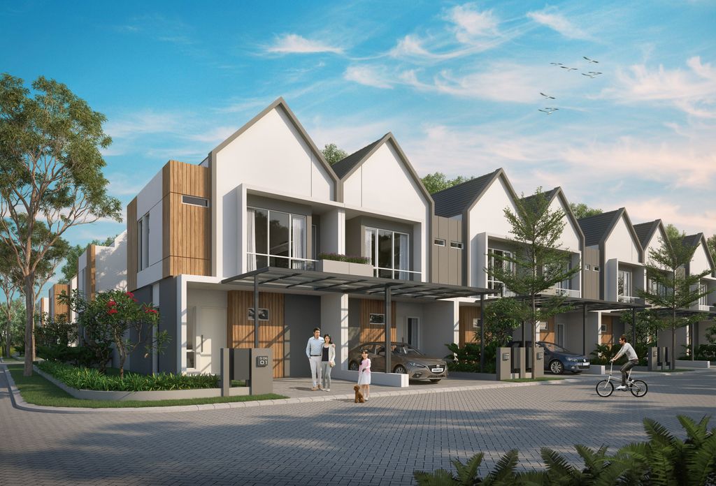 foto denah rumah tipe 60 GLOXINIA perumahan VILA BOGOR INDAH 6 EXT